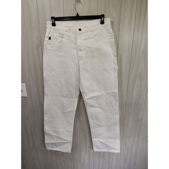 Red Kap Men's Painter Dungaree Carpenter Paints White 34 X 32 - Picture 1 of 11